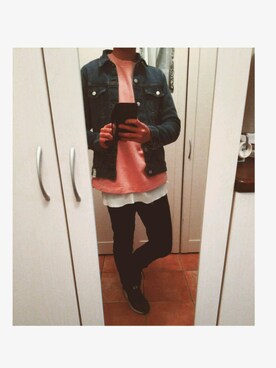 「WEGO（ウィゴー）のWEGO/ストレッチデニムジャケット（デニムジャケット、ブルー系）」を使った、カズキさん（メンズ・176cm）の春コーディネート