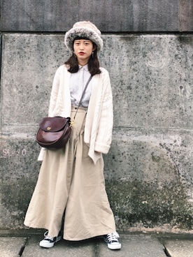 「アイテム（ピアス（両耳用））」を使った、mekkoさん（レディース・158cm・20代）の秋コーディネート