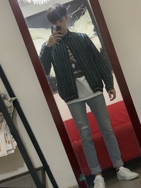 「NEIL BARRETT（ニールバレット）のアイテム（トップス）」を使った、Anthony さん（メンズ・169cm）の春コーディネート