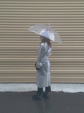 「ALEXA CHUNG（アレクサチャン）のアイテム（トレンチコート）」を使った、:)さん（レディース・156cm）の冬コーディネート
