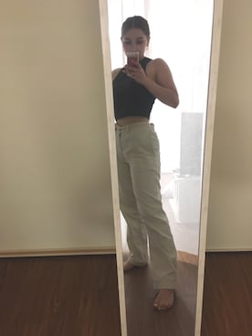 「Abercrombie&Fitch（アバークロンビーアンドフィッチ）のアイテム（タンクトップ）」を使った、:)さん（レディース・156cm）の夏コーディネート