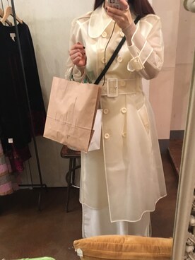 「ALEXA CHUNG（アレクサチャン）のアイテム（トレンチコート）」を使った、:)さん（レディース・156cm）の冬コーディネート