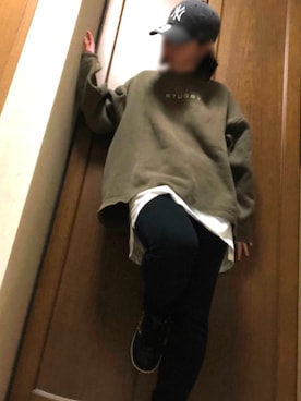 「平成最後のWEARISTAセンバツ」｜「アイテム（スウェット）」を使った、Remiさん（レディース・151cm）の春コーディネート