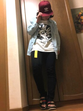 「CHEER（チアー）のアイテム」を使った、Remiさん（レディース・151cm）の春コーディネート