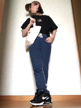 「HOLLYWOOD RANCH MARKET（ハリウッドランチマーケット）のアイテム（トートバッグ）」を使った、Remiさん（レディース・151cm）の春コーディネート