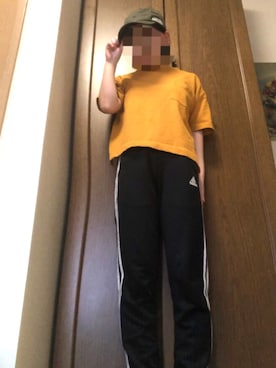 「マスタードイエロー」｜Remiさん（レディース・151cm）の夏コーディネート