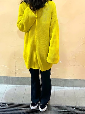 「Adoon plain（アドーンプレーン）のアイテム（カーディガン/ボレロ）」を使った、Remiさん（レディース・151cm）の春コーディネート