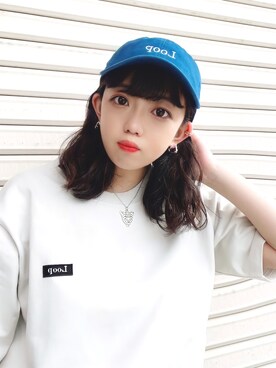 「instagramフォローお願いします」｜「アイテム（帽子）」を使った、Remiさん（レディース・151cm）の春コーディネート