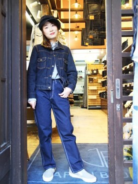 デニムジャケットを使った Japan Blue Jeans のレディース人気ファッションコーディネート Wear