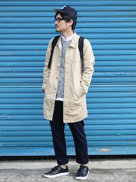 「JAPAN BLUE JEANS（ジャパンブルージーンズ）のアイテム」を使った、JAPAN BLUEさん（メンズ・176cm）の春コーディネート