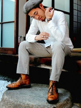 「JAPAN BLUE JEANS」｜JAPAN BLUEさん（メンズ・170cm）の春コーディネート