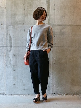 「SETTO（セット）のアイテム」を使った、JAPAN BLUEさん（レディース・163cm）の春コーディネート