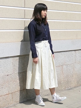 「SETTO（セット）のアイテム」を使った、JAPAN BLUEさん（レディース・164cm）の春コーディネート