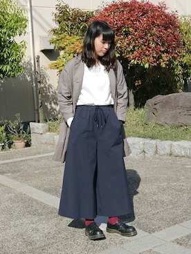 「SETTO（セット）のアイテム（その他アウター）」を使った、JAPAN BLUEさん（レディース・164cm）の春コーディネート