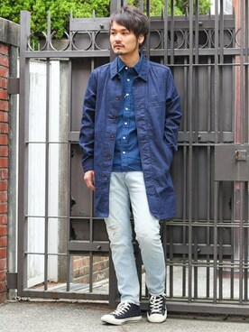 JAPAN BLUE JEANS（ジャパンブルージーンズ）のステンカラーコートを