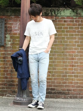 JAPAN BLUEさん(メンズ・176cm)の春コーディネート