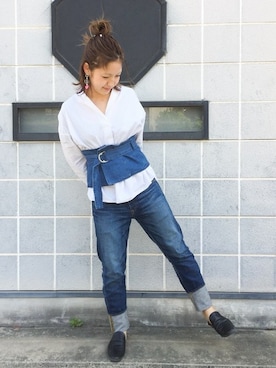 「JAPAN BLUE JEANS」｜JAPAN BLUEさん（レディース・165cm）の春コーディネート