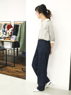 「Urvin」｜JAPAN BLUEさん（メンズ・176cm）の春コーディネート