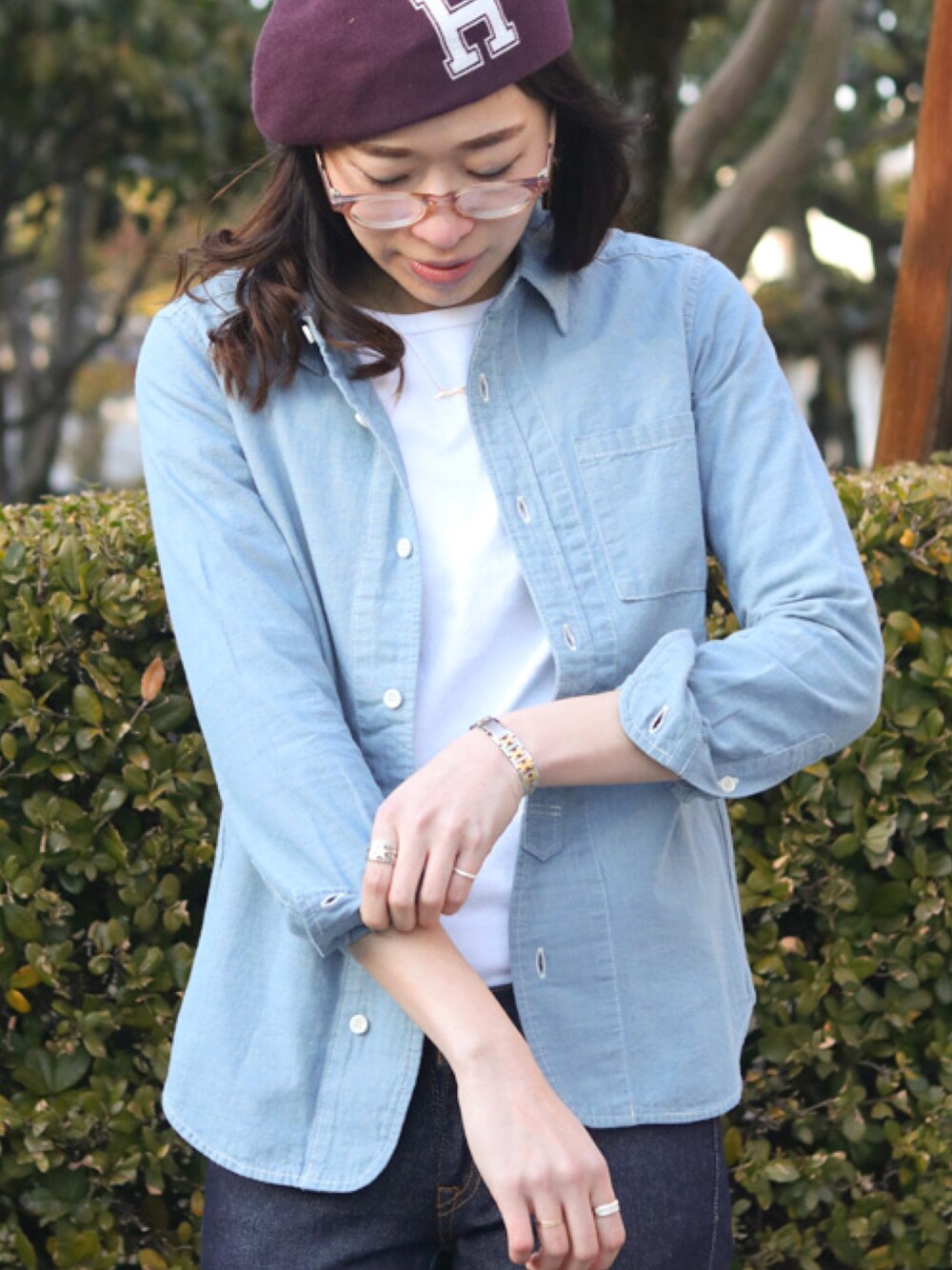JAPAN BLUE JEANSのトップス（ブルー系）を使ったレディース人気