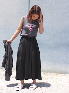 「URVIN（アービン）のアイテム」を使った、JAPAN BLUEさん（レディース・164cm）の春コーディネート