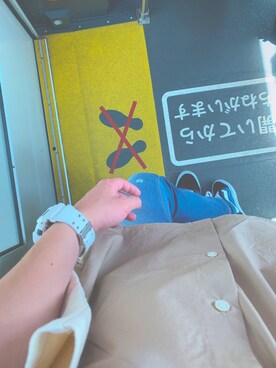 「FIRST DOWN（ファーストダウン）のアイテム（バッグ）」を使った、yoshi.さん（メンズ・173cm）の夏コーディネート