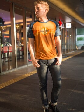 Hard Rock Cafe ハードロックカフェ のtシャツ カットソーを使ったメンズ人気ファッションコーディネート ユーザー ショップスタッフ 季節 9月 11月 Wear