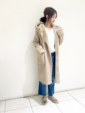 「LUC DNM （ラックデニム）のアイテム」を使った、JOURNAL STANDARD Lady's 町田店 スタッフBさん（レディース・157cm）の冬コーディネート