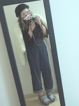 「Ray Cassin」｜「アイテム（ハンチング/ベレー帽）」を使った、satさん（レディース・160cm）の冬コーディネート