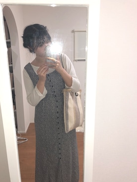 「cepo（セポ）のアイテム（トートバッグ）」を使った、satさん（レディース・161cm）の夏コーディネート