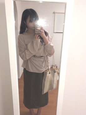 「cepo（セポ）のアイテム（トートバッグ）」を使った、satさん（レディース・161cm）の夏コーディネート