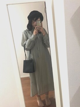 「もこもこハット」｜satさん（レディース・162cm）の秋コーディネート