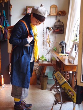 「Danner（ダナー）のアイテム（その他シューズ）」を使った、onion Akitaさん（レディース・153cm）の春コーディネート