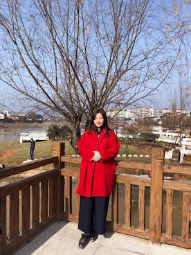 融漫星さん（レディース・168cm）の冬コーディネート