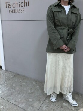 「techichi terrace」｜Y.Eさん（レディース・162cm）の春コーディネート
