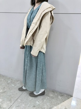 「スクエアトゥ」｜「アイテム（マウンテンパーカー）」を使った、Y.Eさん（レディース・152cm）の春コーディネート