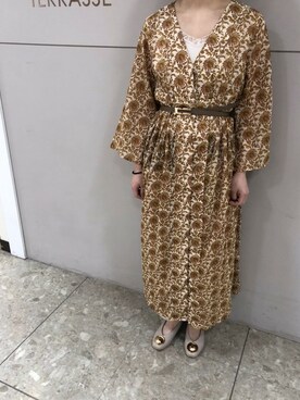 「アイテム（パンプス、グレー系）」を使った、Y.Eさん（レディース・151cm）の春コーディネート