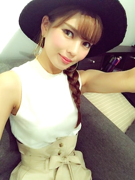 「GRL（グレイル）のアイテム（チノパンツ）」を使った、わっぴんさん（レディース・154cm）の夏コーディネート