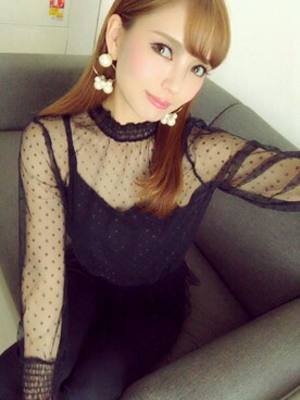 「アイテム（ピアス（両耳用））」を使った、わっぴんさん（レディース・154cm・20代）の秋コーディネート