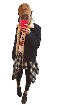 M𓅜さん（レディース・160cm）の冬コーディネート