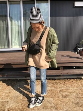 M𓅜さん(レディース・161cm)の冬コーディネート