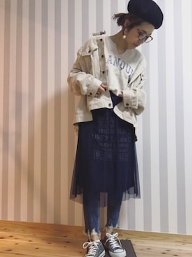 M𓅜さん（レディース・161cm）の春コーディネート