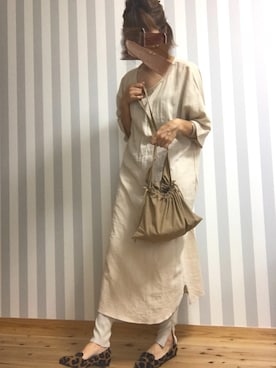 「Aco Design（アコデザイン）のアイテム」を使った、M𓅜さん（レディース・161cm）の秋コーディネート