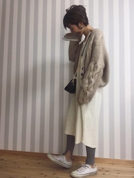M𓅜さん(レディース・161cm)の冬コーディネート