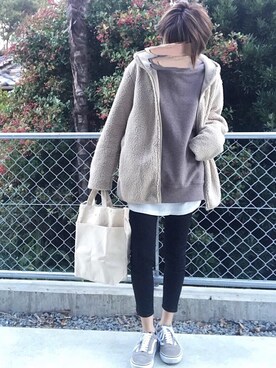 M𓅜さん(レディース・161cm)の冬コーディネート