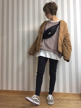 M𓅜さん（レディース・161cm）の冬コーディネート