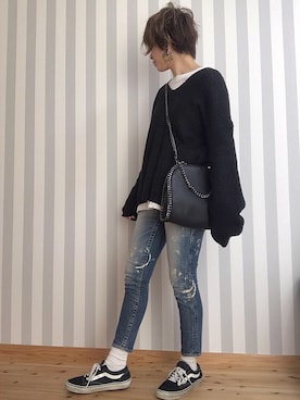 M𓅜さん（レディース・161cm）の冬コーディネート