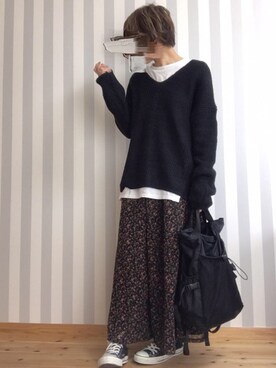 M𓅜さん(レディース・161cm)の冬コーディネート