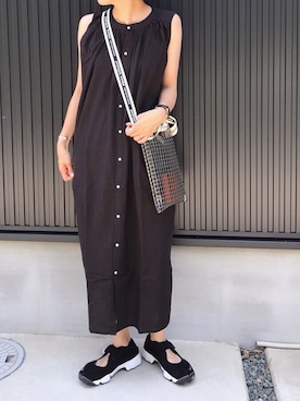 「Fillil（フィリル）のアイテム」を使った、M𓅜さん（レディース・160cm）の夏コーディネート