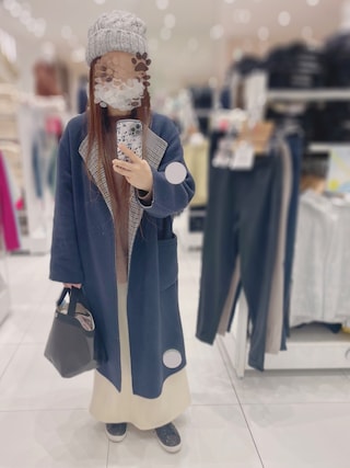 SLOBE IENA（スローブイエナ）の「ベルト付きノーカラーリバーコート