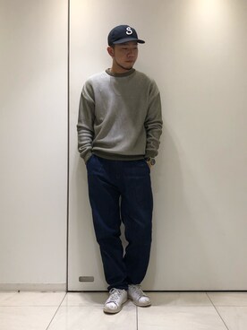 「PUBLIC TOKYO（パブリックトウキョウ）のアイテム（スウェット）」を使った、utkai1205さん（メンズ・175cm）の春コーディネート